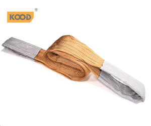 크레인 리프트 웨빙 슬링 리프팅 슬링 100% 폴리에스터 섬유 1 년 보증 플랫 짠 1492-1 엔 나일론 OEM 150mm 폭 1 년 - Product Image 5