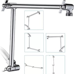 Barre <span class=keywords><strong>de</strong></span> <span class=keywords><strong>douche</strong></span> NES-RS14 : tube <span class=keywords><strong>d</strong></span>'extension <span class=keywords><strong>de</strong></span> pulvérisation supérieure réglable en hauteur et en <span class=keywords><strong>angle</strong></span>, bras <span class=keywords><strong>de</strong></span> support <span class=keywords><strong>de</strong></span> <span class=keywords><strong>douche</strong></span> pliable - Product Image 1
