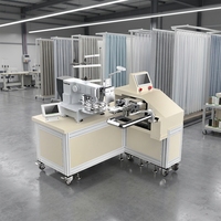 Machine à plisser les rideaux industrielle professionnelle, entièrement automatique, motorisée, à 2 ou 3 pinces, à lit plat, pour rideaux à chaîne