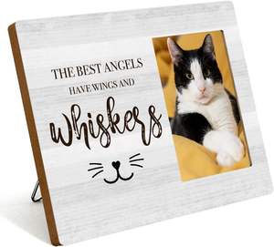 Décorations d'intérieur, cadre photo mural en bois, cadre photo commémoratif en bois, cadeaux de condoléances pour la perte d'un animal de compagnie, pour les amoureux des chats - Product Image 1