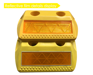 2025 sldd18 150cm đường phản xạ Mèo Mắt Stud 2 lỗ Trắng ABS vật liệu nhựa IP68 một bên đánh dấu phản chiếu - Product Image 5