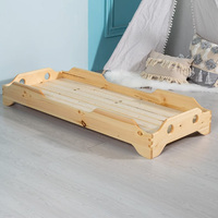 Lits de sieste empilables portables en bois pour la maternelle, berceau en bois sur mesure pour bébé