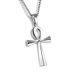 Hiphop Klassieke Religieuze Egyptische Kruisbeeld Vergulde Rvs Cross Ankh Charm Hanger Ketting Voor Mannen - Product Image 5