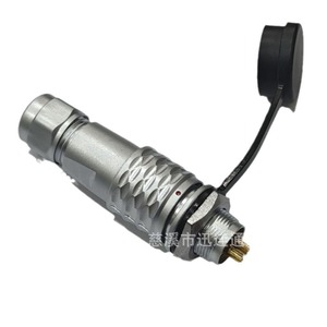 Connecteur de montage sur panneau SF12 M12 2 9 broches, auto-bloquant Push-Pull, en alliage de cuivre et de zinc plaqué or, pour aviation - Product Image 1