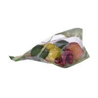 Bolsas de embalaje de frutas y verduras Bolsas de polietileno ecológico transparente de plástico con orificios de ventilación Bolsas con cremallera personalizadas con impresión de logotipo 1-3Kg