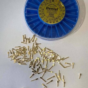 Poste de tornillo <span class=keywords><strong>dental</strong></span> de acero inoxidable chapado en oro o recubierto de titanio - Product Image 3