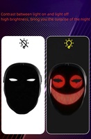Masque LED transformant le visage avec masque LED programmable contrôlé par l'application Masque lumineux numérique pour costume Cosplay