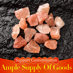 Arancione di cristallo di sale di roccia di cristallo di sale minerale naturale per la purificazione e la visualizzazione con il Feng Shui lettere d'amore stile mascotte - Product Image 3