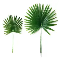 Foglie di palma tropicali finte di seta all'ingrosso fronde di palma sfuse grandi foglie di ramo foglie di palma artificiali decorative per la casa