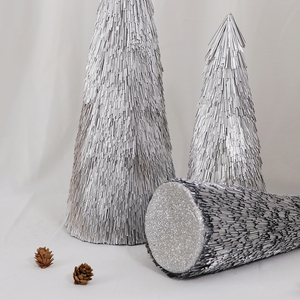 Glitter koni ağacı tatil/düğün dekorasyon için mini noel ağacı ayarlayın. - Product Image 5
