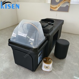 KISEN Sillón Lavacabezas Portátil Multifuncional para Salón de Belleza con Circulación de Agua y Vaporizador en Venta - Product Image 6