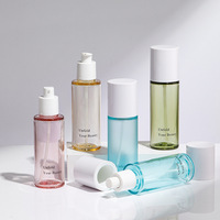Emballage de flacon cosmétique de luxe personnalisé par le fabricant, pompe à lotion rechargeable en PET