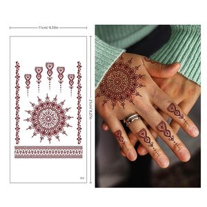 Tatuajes Temporales de Henna con Lámina Dorada Personalizados, Ecológicos, al por Mayor, Diseños Artísticos para Mujeres, Chicas y Novias - Product Image 4