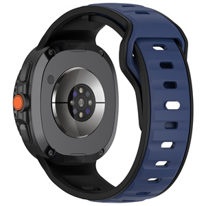Bracelet de sport en silicone sans interstice pour Samsung Galaxy Watch 8 Classic Watch8 40mm 44mm, double couleur, respirant, en caoutchouc souple - Product Image 6