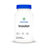 Capsules de Myo-Inositol Premium 500mg, Complément Alimentaire en Inositol, Gélules, Gommes, Poudre, Fournisseur OEM