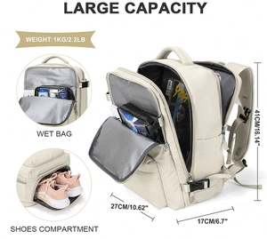 Sac à dos d'affaires tendance, sac d'école, sac à dos imperméable pour ordinateur portable, pour hommes et femmes - Product Image 3