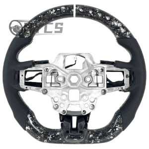 พวงมาลัยคาร์บอนไฟเบอร์ตกแต่งภายในรถยนต์สำหรับ <span class=keywords><strong>Ford</strong></span> <span class=keywords><strong>Mustang</strong></span> <span class=keywords><strong>GT</strong></span> <span class=keywords><strong>500</strong></span> Shelby 2015 2016 2017 2018 2019 <span class=keywords><strong>2020</strong></span> 2021 2023 2022 - Product Image 4