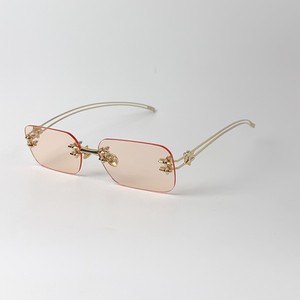 Lunettes de soleil sans monture de haute qualité, personnalisées, décorées d'étoiles, lunettes de soleil de luxe en métal, lunettes de soleil de créateur pour femmes et hommes - Product Image 5