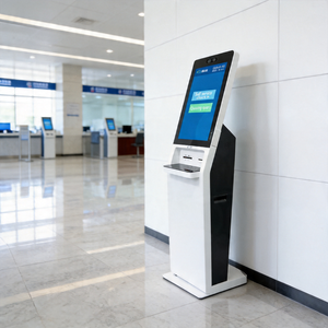 Kiosco de autoservicio con pantalla táctil para sistema de gestión de filas en hospitales - Product Image 1