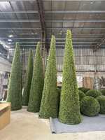 JIN PENG 3M PE Plante artificielle en forme de cône de cyprès pour la décoration de mariage, de Noël et d'extérieur