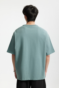 2672 Camiseta de Hombre al por Mayor OEM, Corte Holgado, Lavado Ácido, Algod<span class=keywords><strong>ó</strong></span>n Pesado, Hombros Caídos, Estilo Urbano, con Estampado Serigrafiado - Product Image 3