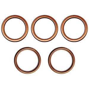 Juego de 5 Juntas de Escape de Cobre de Alta Calidad, Nuevas, Directas de Fábrica, para Motocicletas CG125 150 200cc, Pit Dirt Bike, <span class=keywords><strong>ATV</strong></span>, Quad - Product Image 1