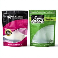 Sachet Doypack mat à fermeture zip haute barrière en plastique, 1kg 5kg, pour emballage d'appâts de pêche à la carpe, impression numérique, faible MOQ