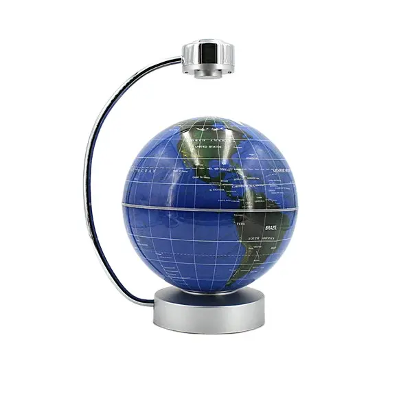 Nhsunray Magnetische Levitatie Zwevende Globe 8 ''Levitatie Roterende Bal Geleid Verlichte Wereldkaart Aarde Voor Desktop Office Home