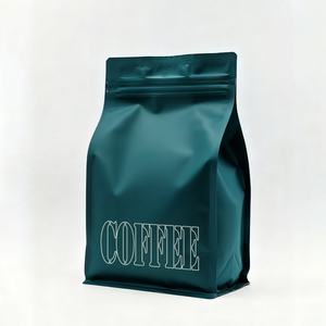 Bolsa de Embalaje de Alimentos con Sellado de 8 Lados, Impresión Personalizada, Reutilizable, con Cierre, Base Plana, Capacidad de 250g, 500g, 1kg para Granos de Café y Gelatina - Product Image 6