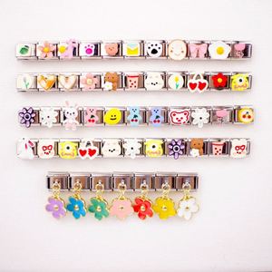 Módulo de Pulsera de Charms de Moda Italiana DIY, Cadena de Correa Personalizada con Estilo Adorable, Venta al por Mayor Transfronteriza Taobao Explosión - Product Image 1