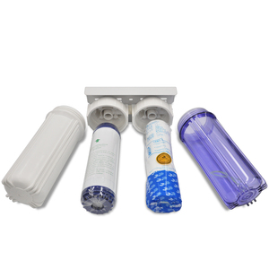 10 inch đôi giai đoạn hệ thống xử lý nước hộ gia đình hệ thống lọc với bộ lọc trắng nhà ở - Product Image 5