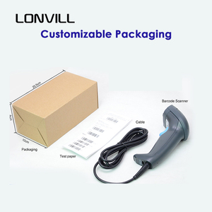 Jingxin nhiều 3-Meter Drop Shipping kháng bài kiểm tra USB RS232 PS2 di động có dây cầm tay 1D <span class=keywords><strong>Laser</strong></span> máy quét mã vạch - Product Image 5
