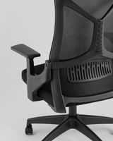 Chaise de bureau ergonomique à dossier haut en maille avec appui-tête intégré pour la maison et le bureau