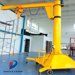 Grue à flèche rotative Dingya 2T avec palan électrique radiocommandé, moteur portable pour atelier, élévateur mobile rotatif CE - Product Image 6