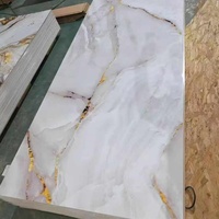 Panneau mural en PVC imperméable et ignifuge, panneau en plastique à emboîtement pour la décoration moderne des salles de bain d'hôtels, taille personnalisée disponible