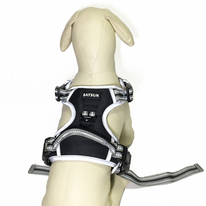 Correa de nailon de alta calidad, arnés para mascotas, deporte reflectante transpirable/producto de moda con hebilla ajustable de Metal hecha de PU - Product Image 3
