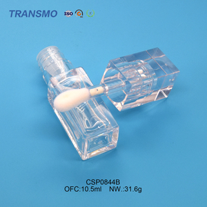 Tubes de brillant à lèvres carrés à grande brosse, tubes de brillant à lèvres vides, tubes de brillant à lèvres personnalisables avec logo, 10 ml - Product Image 5