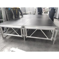 Escenario Portátil de Aleación de Aluminio de Lujo, Duradero, para Conciertos, Bodas, Plataforma Exterior, Embalaje en Palé