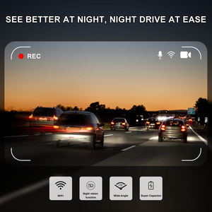 Caméra <span class=keywords><strong>de</strong></span> tableau <span class=keywords><strong>de</strong></span> bord 3 canaux DVR pour voiture Enregistreur vidéo <span class=keywords><strong>de</strong></span> circulation routière 1080P WiFi Vision nocturne Boîte noire <span class=keywords><strong>de</strong></span> voiture - Product Image 6