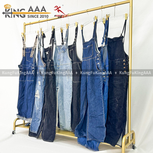 KungFu KingAAA 批量二手衣服打包 女士牛仔工装裤 女装批发 女装涤棉混纺 - Product Image 4