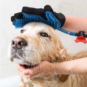 Gant de toilettage pour animaux de compagnie en silicone, multi-usages, doux pour les chiens, pour le bain et l'élimination des poils, vente en gros - Product Image 1