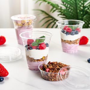 Custom Biodegradable PLA PP PET Cold <b>Drink</b> Takeaway <b>Cup</b> with Disposable Lid Eco-Friendly for Party Use - Product Image 2