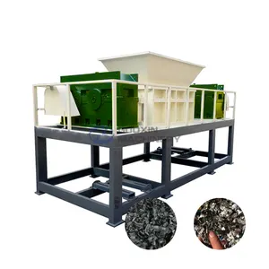 Industrial dual shaft shredder plastic bottle crusher old clothes cardboard carton box shredding machinery in pakistan for sale