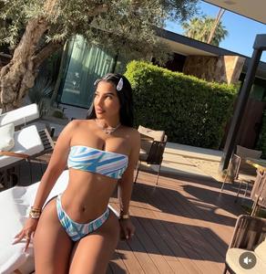 <span class=keywords><strong>Maillot</strong></span> <span class=keywords><strong>de</strong></span> <span class=keywords><strong>bain</strong></span> 3 pièces rayé Patchwork pour femme licou débardeur sans bretelles hauts + slips + nœud froncé fendu <span class=keywords><strong>bas</strong></span> plage Bikini costume - Product Image 3