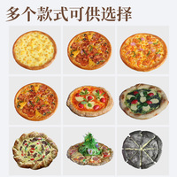 Modèle de pizza en PVC 10 et 12 pouces simulant des affichages de nourriture dans des restaurants occidentaux utilisés comme articles décoratifs dans des fenêtres de restaurant