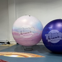 Planète Terre gonflable géante personnalisée Lune Mars Soleil Jupiter Vénus Mercure Saturne Uranus Neptune avec lumières LED