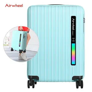 Airwheel SL3C Bagasi Cerdas, Port Pengisian Daya USB, Lampu Kilat LED NFC dan Aplikasi Terkunci, Cocok dan Membawa Koper Bagasi