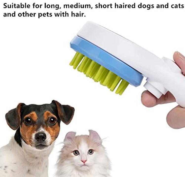Pet Massage Bath Shower Nozzle – Dog & Cat Grooming Brush with Water Sprayer