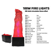 Décoration de cheminée artificielle d'usine, effet de flamme en plastique, machine DJ 120W à contrôle manuel pour mariage et fête