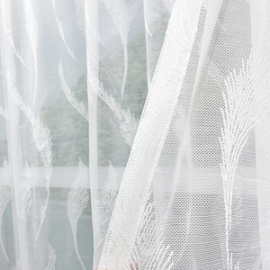 Rouleau d'ombrage en dentelle, 10 pieds ifr, tulle brodé turc, <span class=keywords><strong>organza</strong></span> polyester voile <span class=keywords><strong>blanc</strong></span>, rideau en tissu transparent - Product Image 4